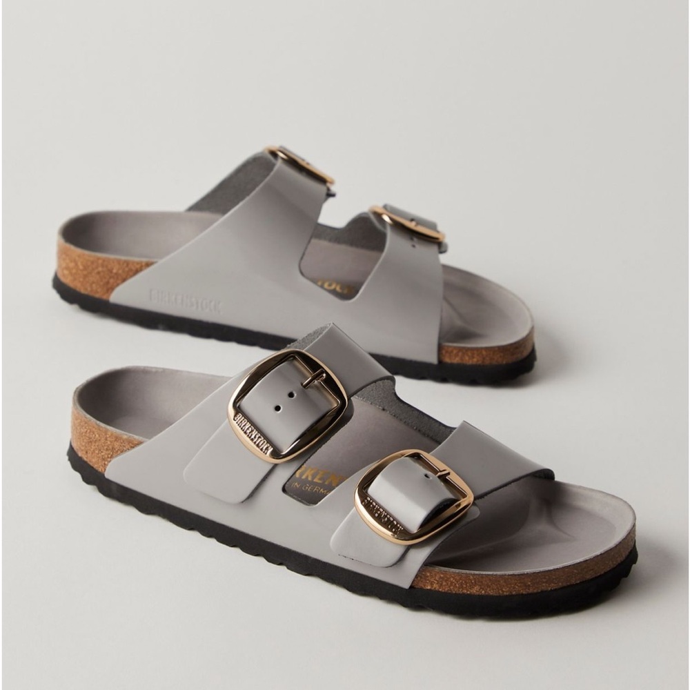 Birkenstock Arizona Big Buckle High Shine Sandals Size 38 7-7.5